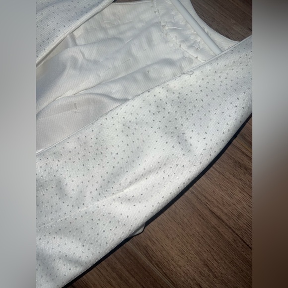 sequin white mini cocktail dress - Picture 6 of 9